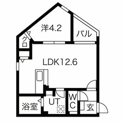 栄生駅 徒歩5分 1階の物件間取画像